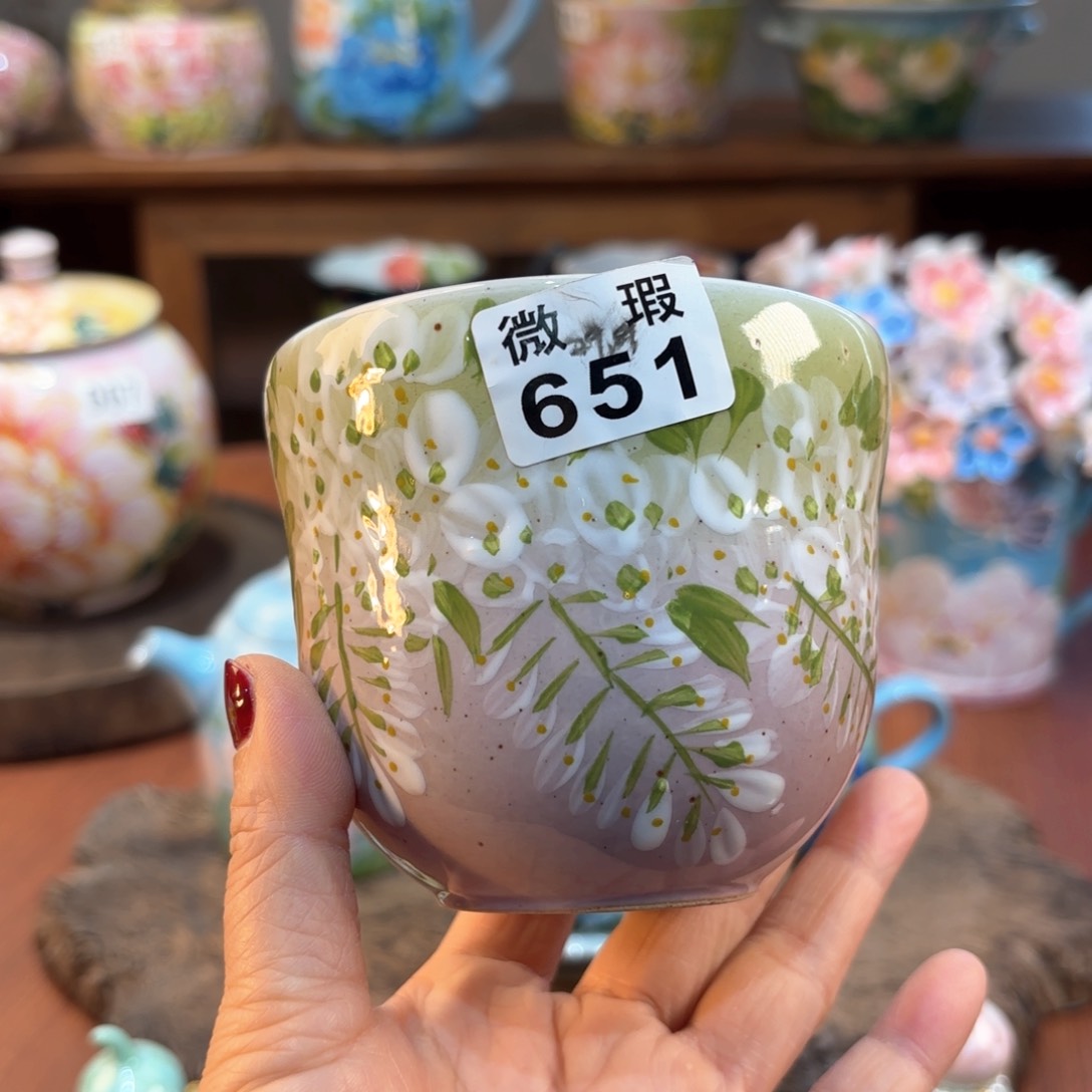 景德镇手绘高温釉下彩陶瓷茶具