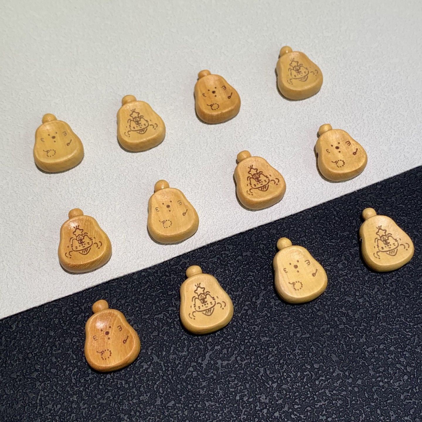 芭比檀盘串小猫扁葫配件文玩diy手持卷卷酥手串手工佛珠配饰材料