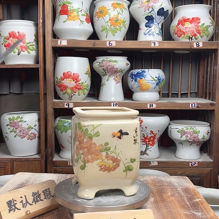 摆件小小小陶泥紫藤款陶瓷新款陶瓷