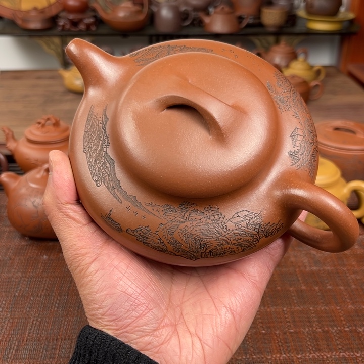 紫砂茶壶紫砂壶微瑕500cc