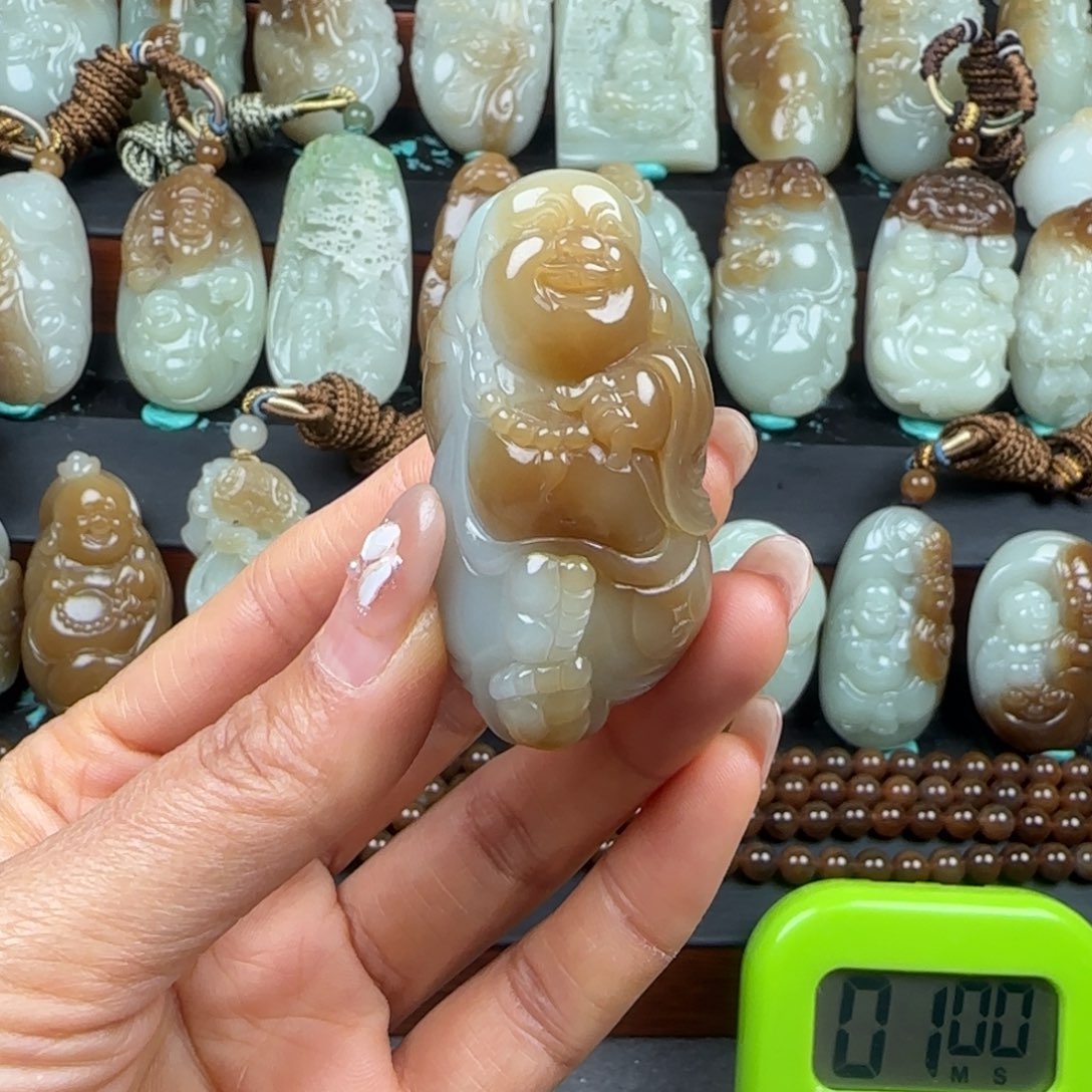 和田玉挂件未镶嵌小**子