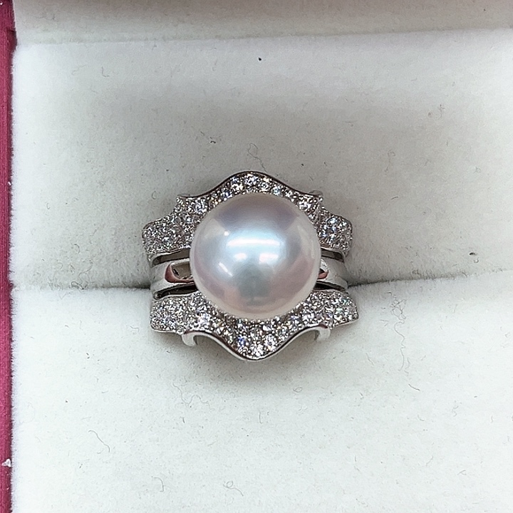 淡水珍珠颈饰银S925镶嵌