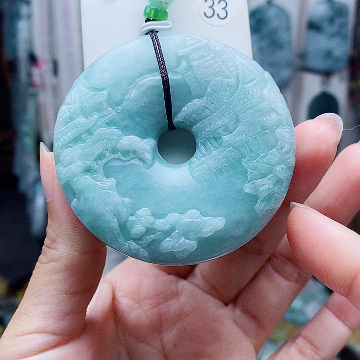 翡翠未镶嵌颈饰翡翠