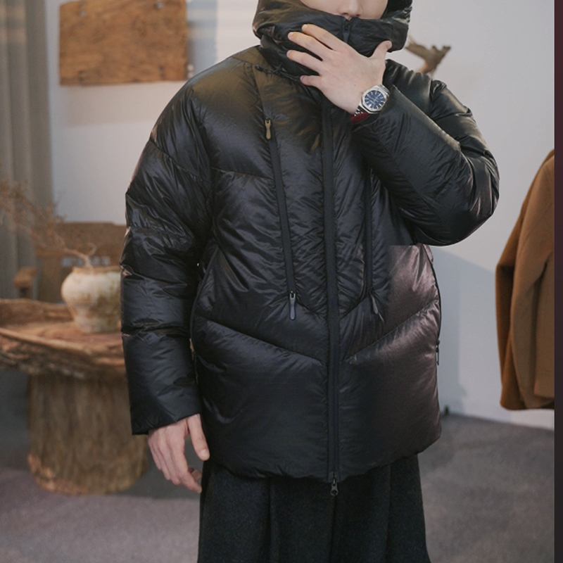 MANSHOW【老李私服】长城▪户外白鹅绒羽绒服拉链情侣款轻薄防风防水