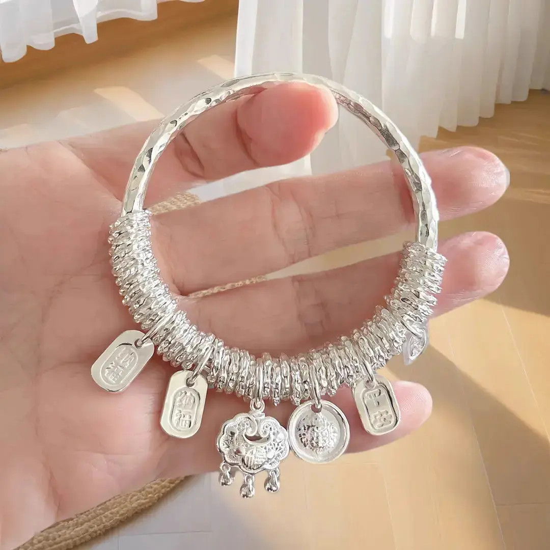 平安锁盘缠手镯女平安喜乐闭口镯非遗情人节送女友礼物