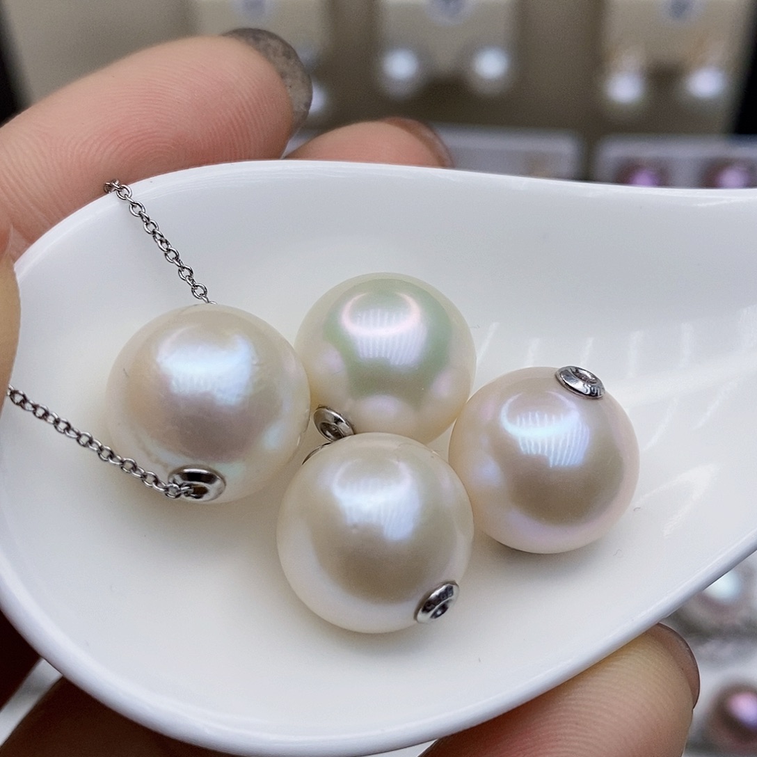 淡水珍珠颈饰银S925镶嵌