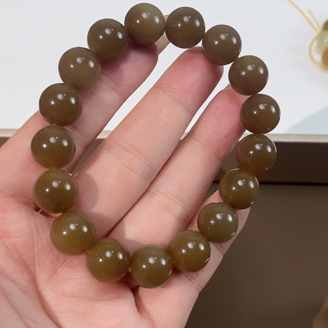 和田玉手链未镶嵌12金山矿 