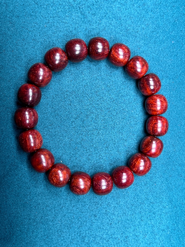 【精工原汁原味无胶无蜡】精磨500目印度小叶紫檀手11*11.5老型，