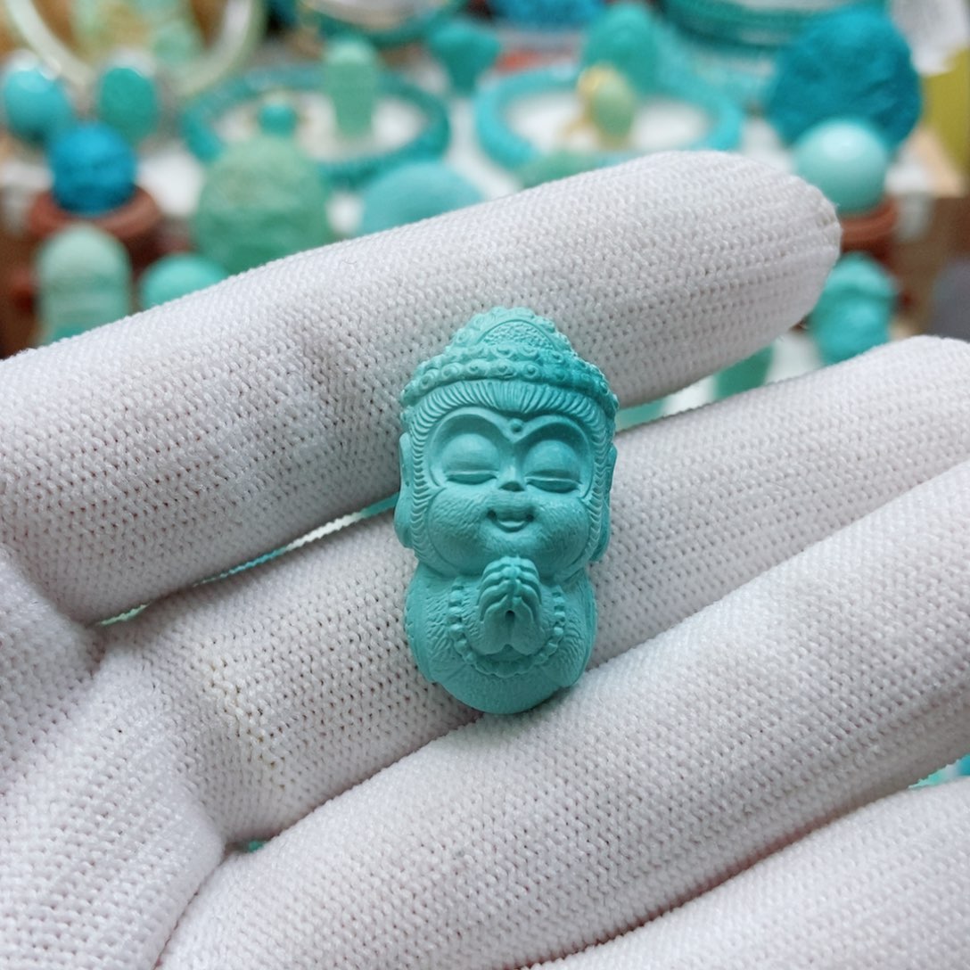 绿松石未镶嵌悟空