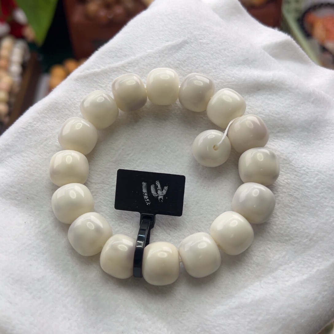 菩提根/象牙果手串卡14桶珠紫霞仙子全品14