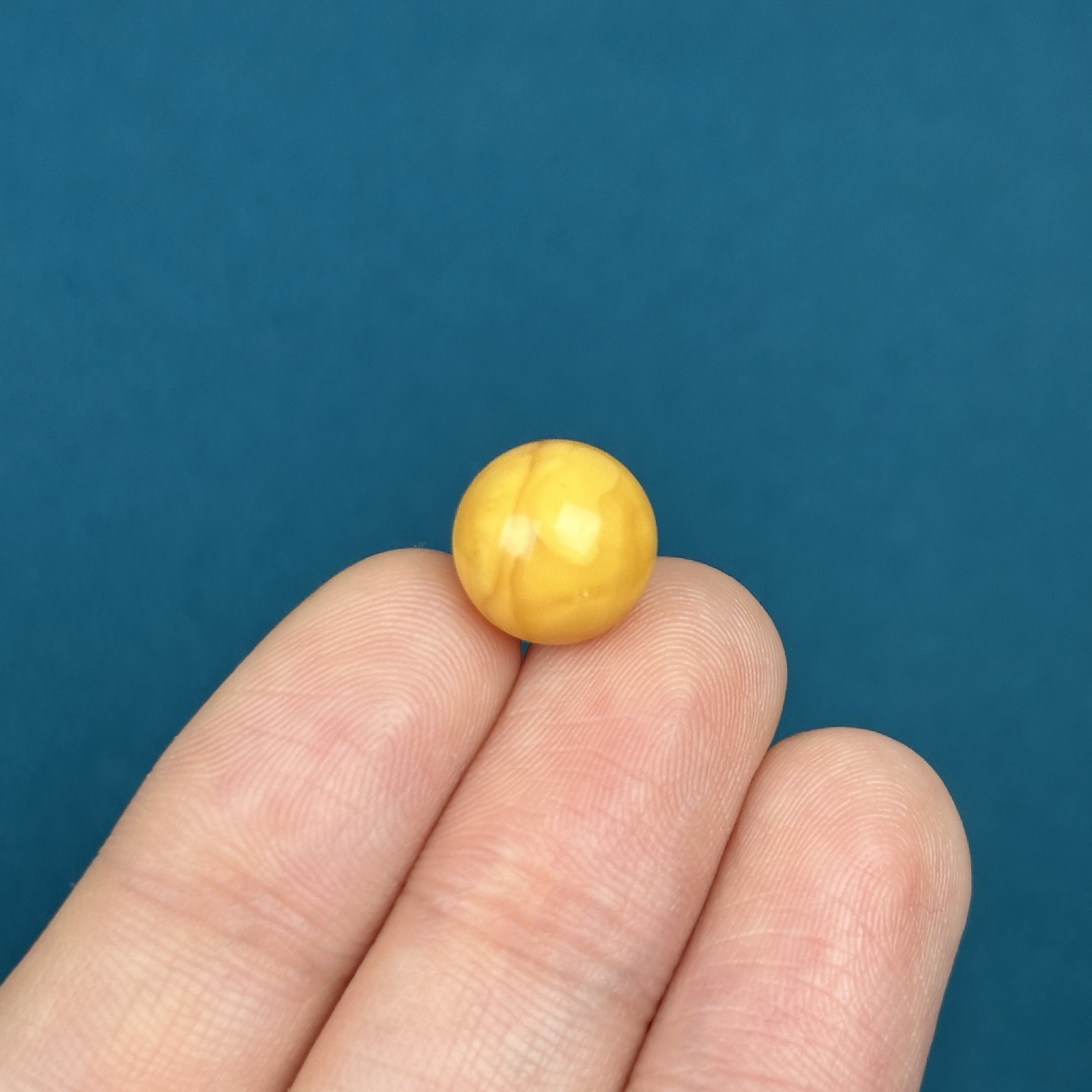 D7714天然蜜蜡 微花粉鸡油红圆珠 11mm支持复检假一罚十