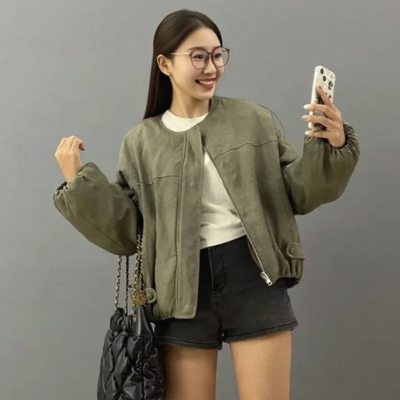 冬季新款羊毛皮皮毛一体加厚保暖双面穿休闲短外套女洋气减龄上衣