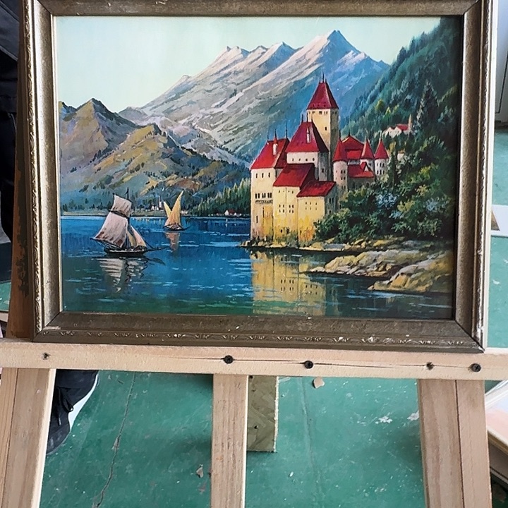 主****中古回流带框画不包运损拍下