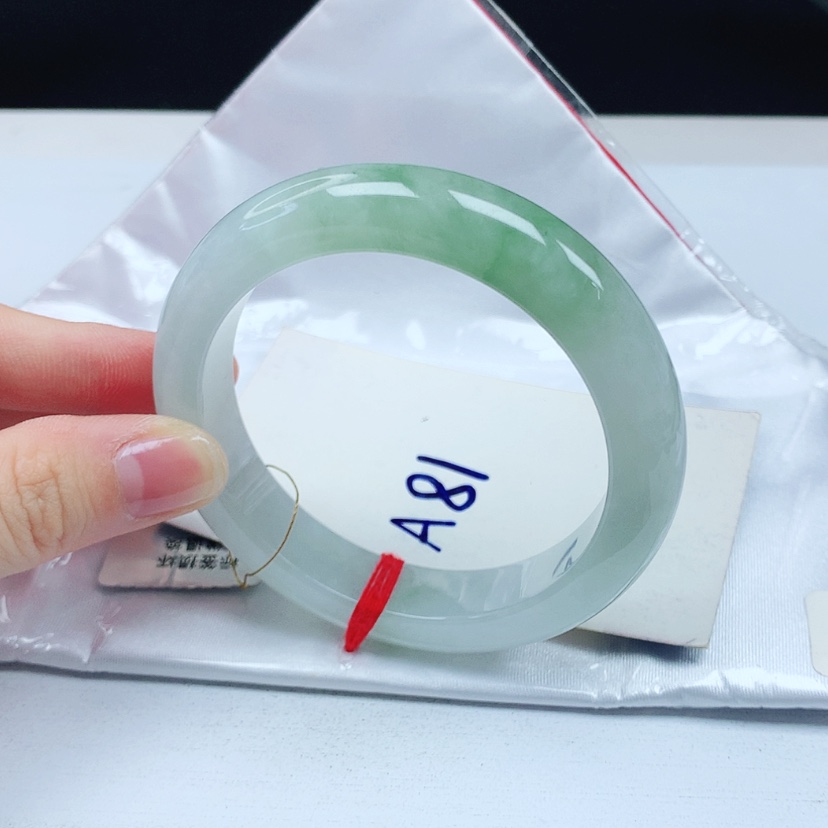 【闪购商品】翡翠手镯未镶嵌天然缅甸a货手镯55+