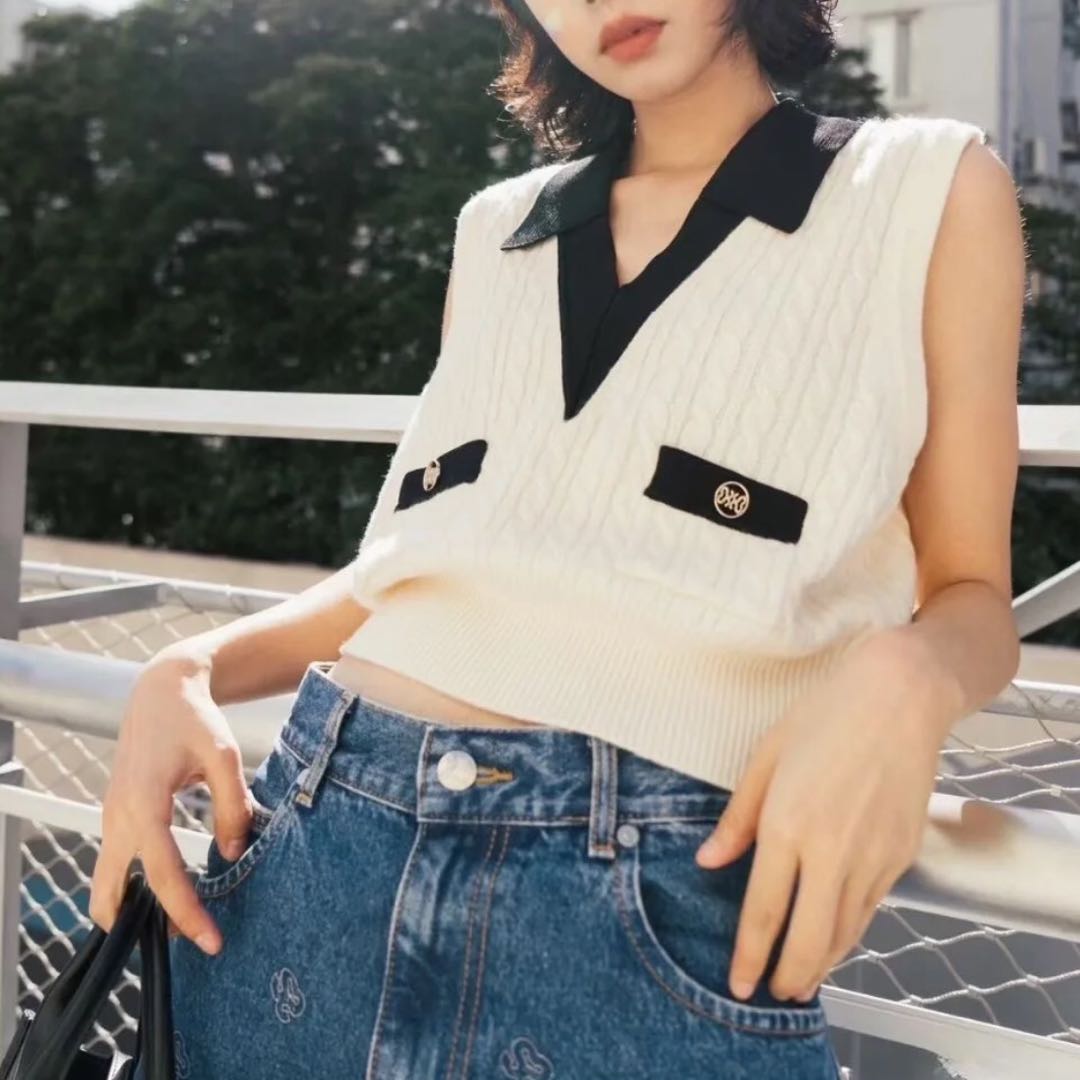 99新 Issey Miyake/三宅一生 Sandro马甲背心/2码/Xspa7468