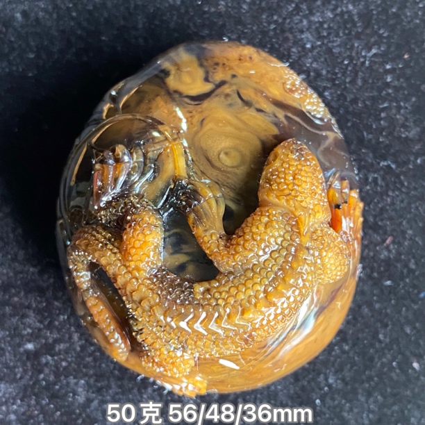 【小伊琥珀】50克包浆咖啡老油蜡吊坠