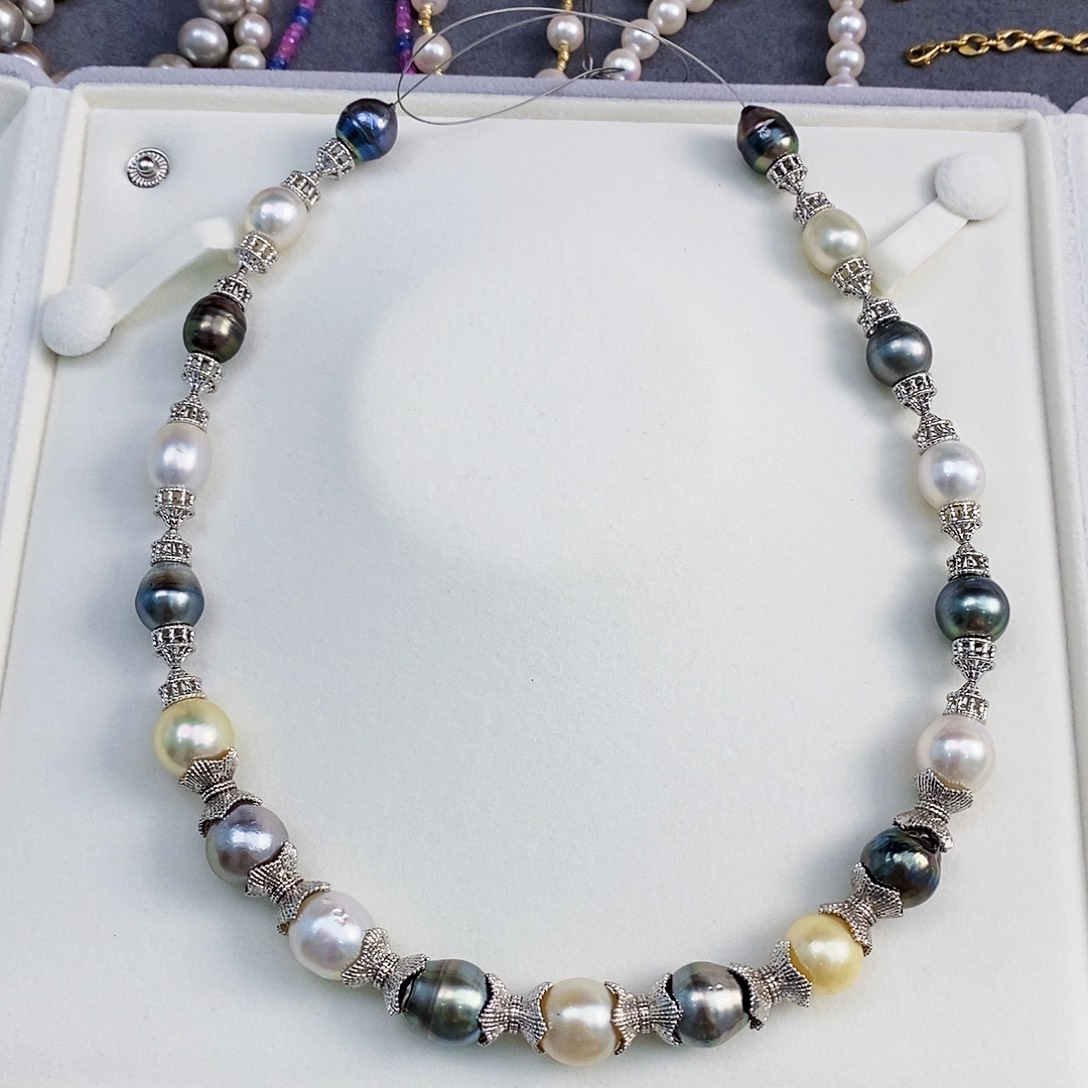 未镶嵌特价清库存三兄弟海水设计款海水珍珠