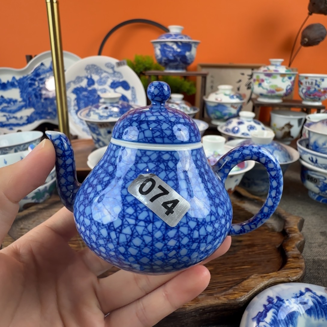 瓷片景德镇手绘青花瓷器074