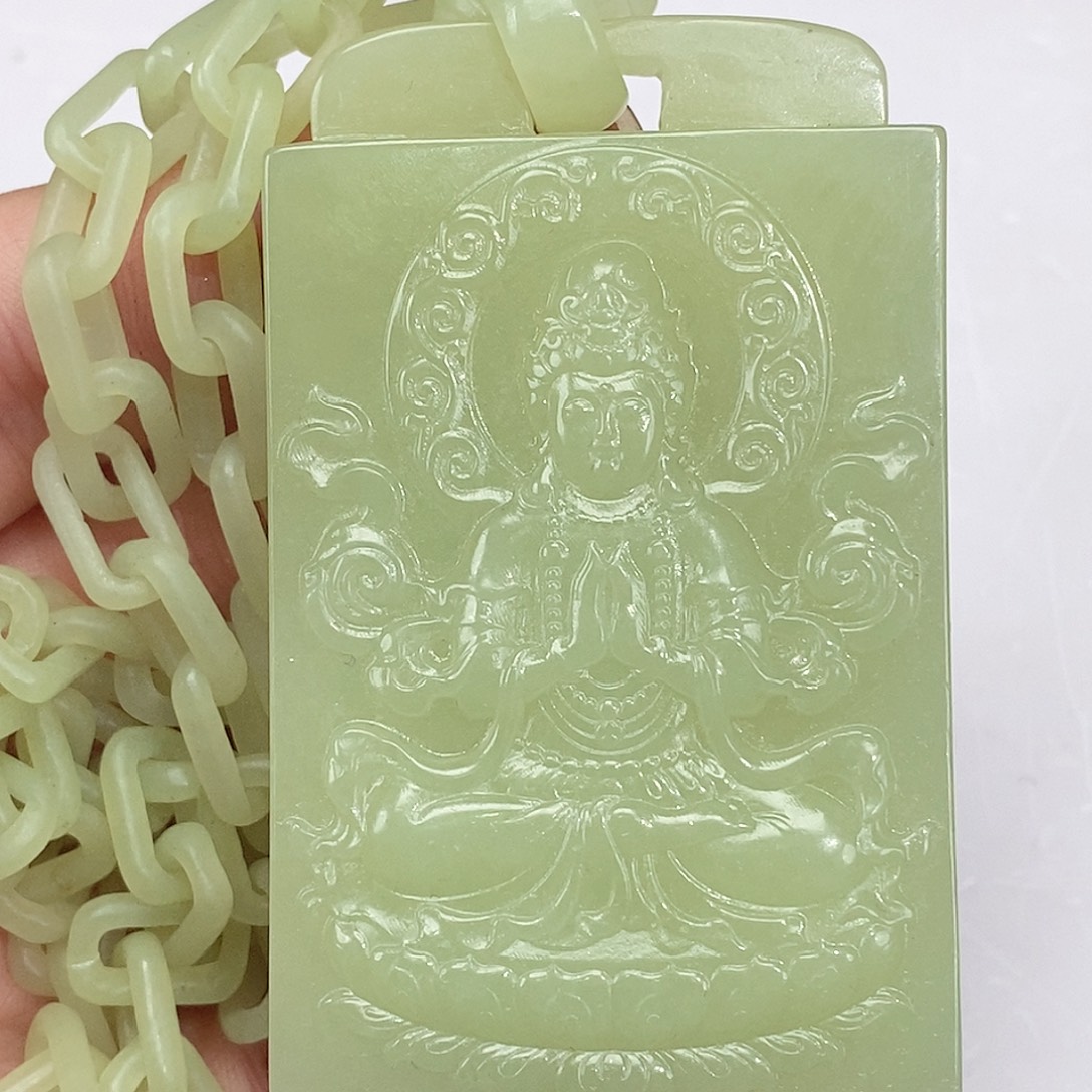 和田玉未镶嵌颈饰