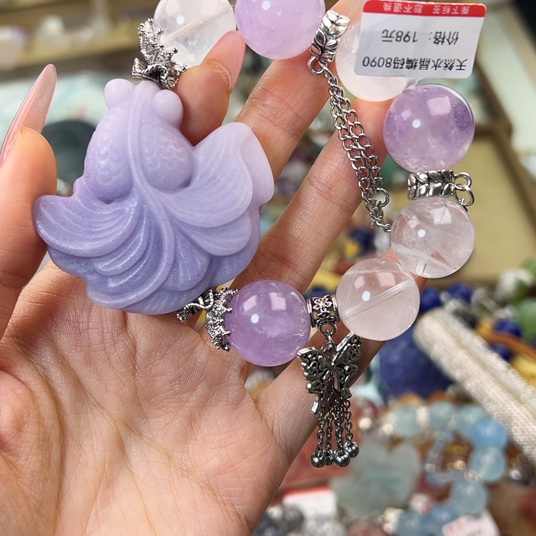 点***麻水晶合金手串水晶