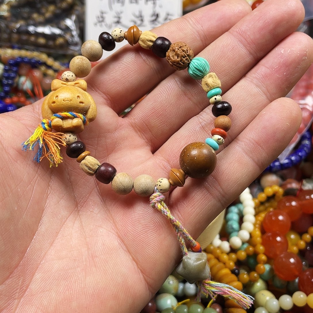 曲***酥玛瑙/玉髓未镶嵌手链54081