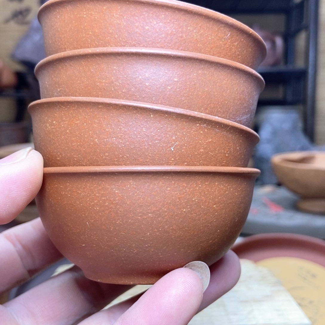 紫砂茶杯越**井微瑕紫砂主人杯70毫升