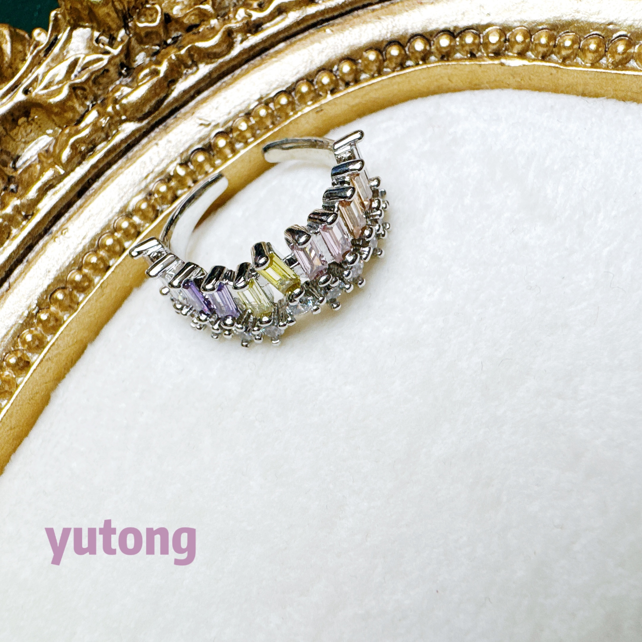 铜合金锆石戒指 【雨桐高奢饰品】戒指LWW385F3