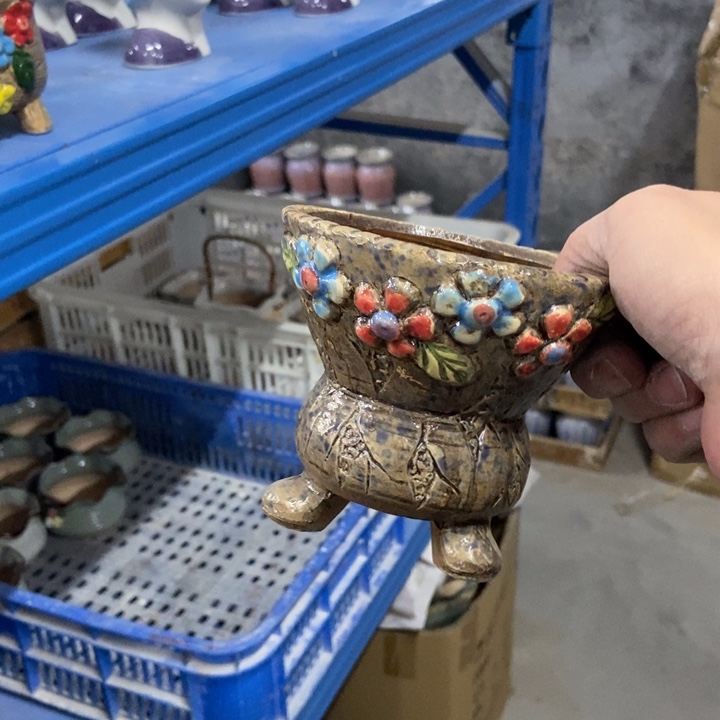 陶瓷花盆单场满9.9发11*10