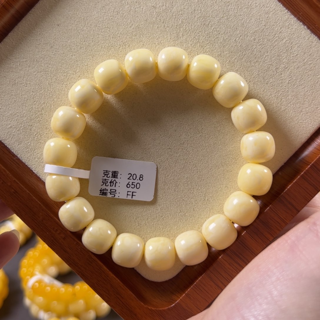 裸石蜜蜡未镶嵌.****x12mm焦皮橘粉白满蜡老型ff