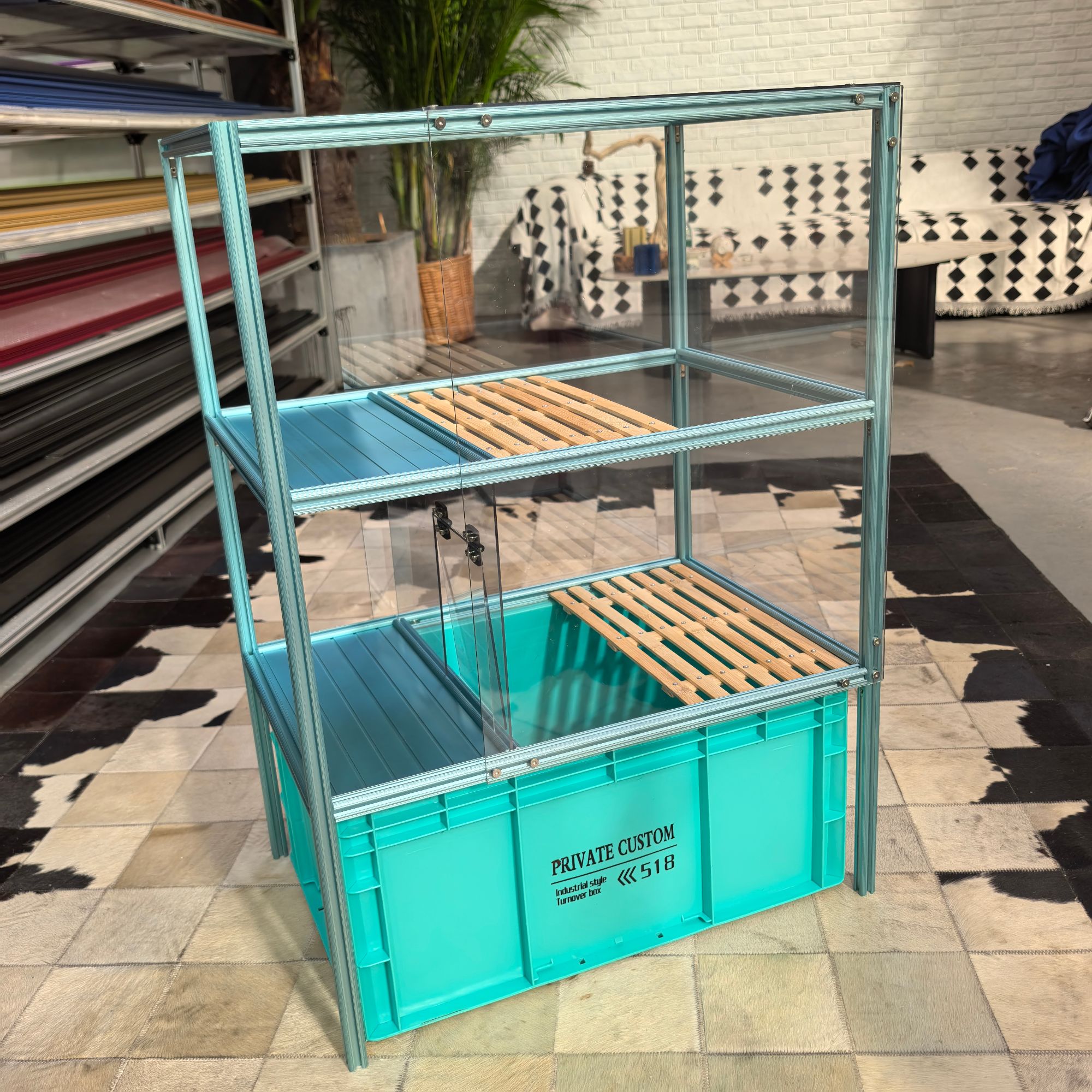 【双12特惠】彩色猫砂盆猫爬架个性化DIY亚克力板面扣板铝型材猫屋