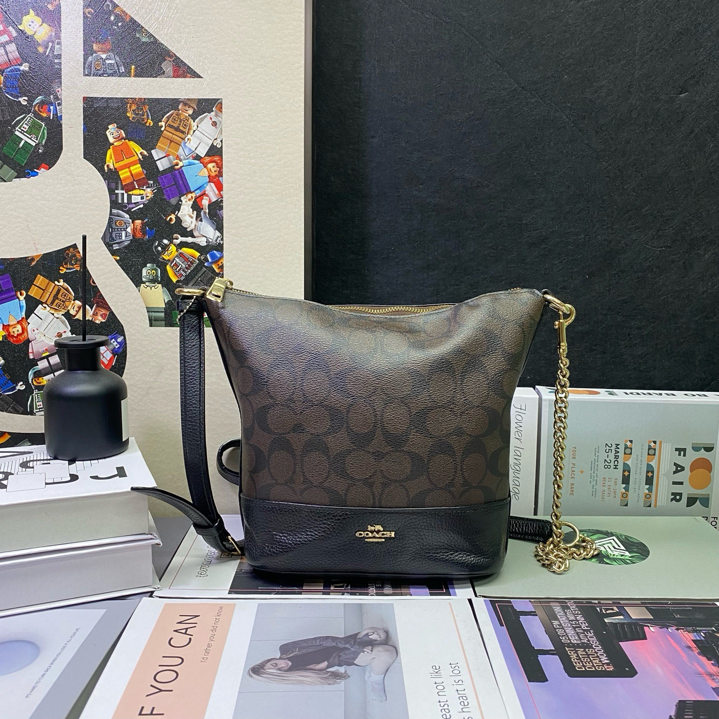 95新 COACH/蔻驰 23440斜挎包20*22