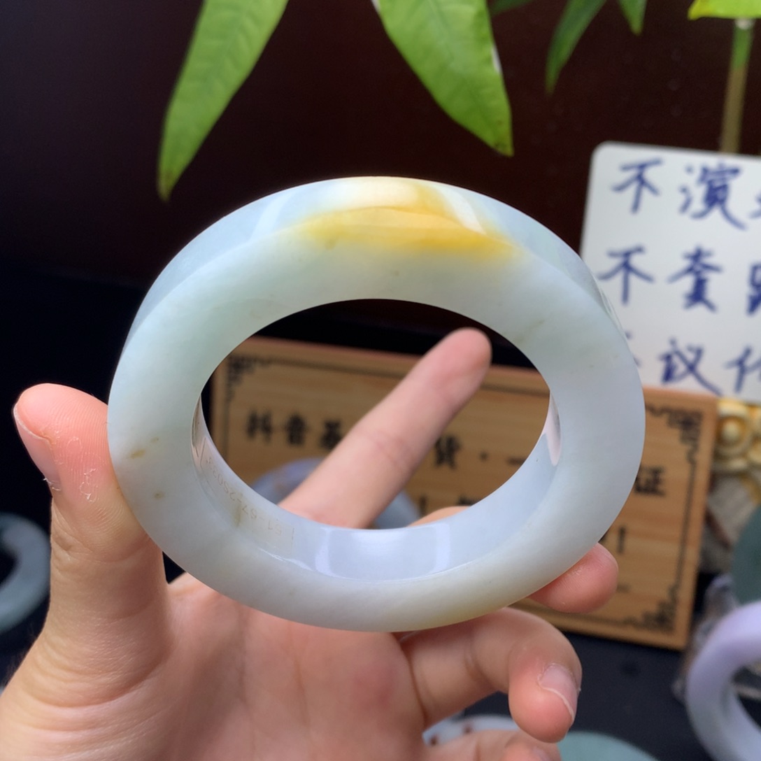 定制翡翠手镯未镶嵌定制不退不换51-57
