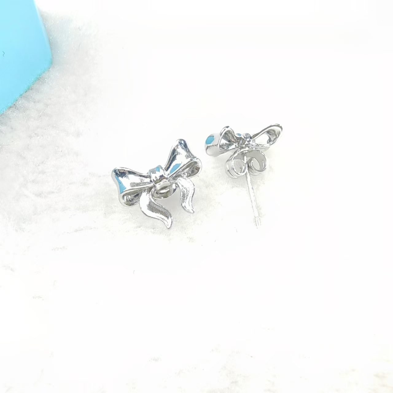 PT950铂金耳饰 在逃公主蝴蝶结铂金耳钉  时尚百搭 