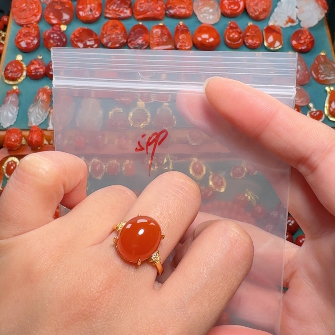 南红玛瑙南红银S925镶嵌