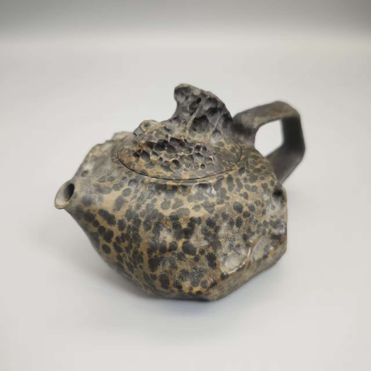 创壶堂《金蟾望月》 冰碛岩 整石手工雕刻 石壶 茶壶 手工 茶器