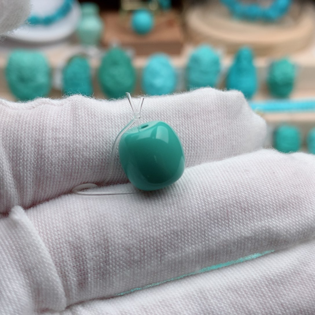 绿松石珠宝奇石未镶嵌11m m