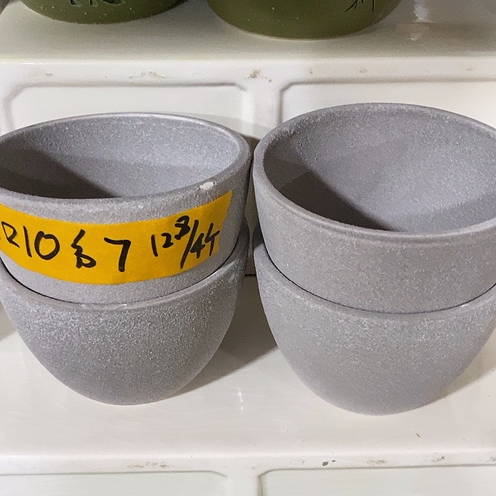 陶盆有孔 瑕疵针孔漏釉介意勿拍口 高