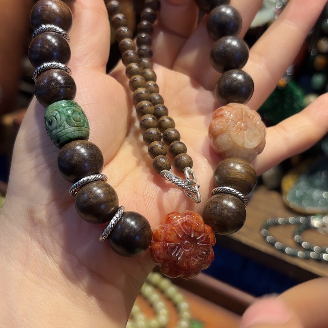 翡翠颈饰未镶嵌原创