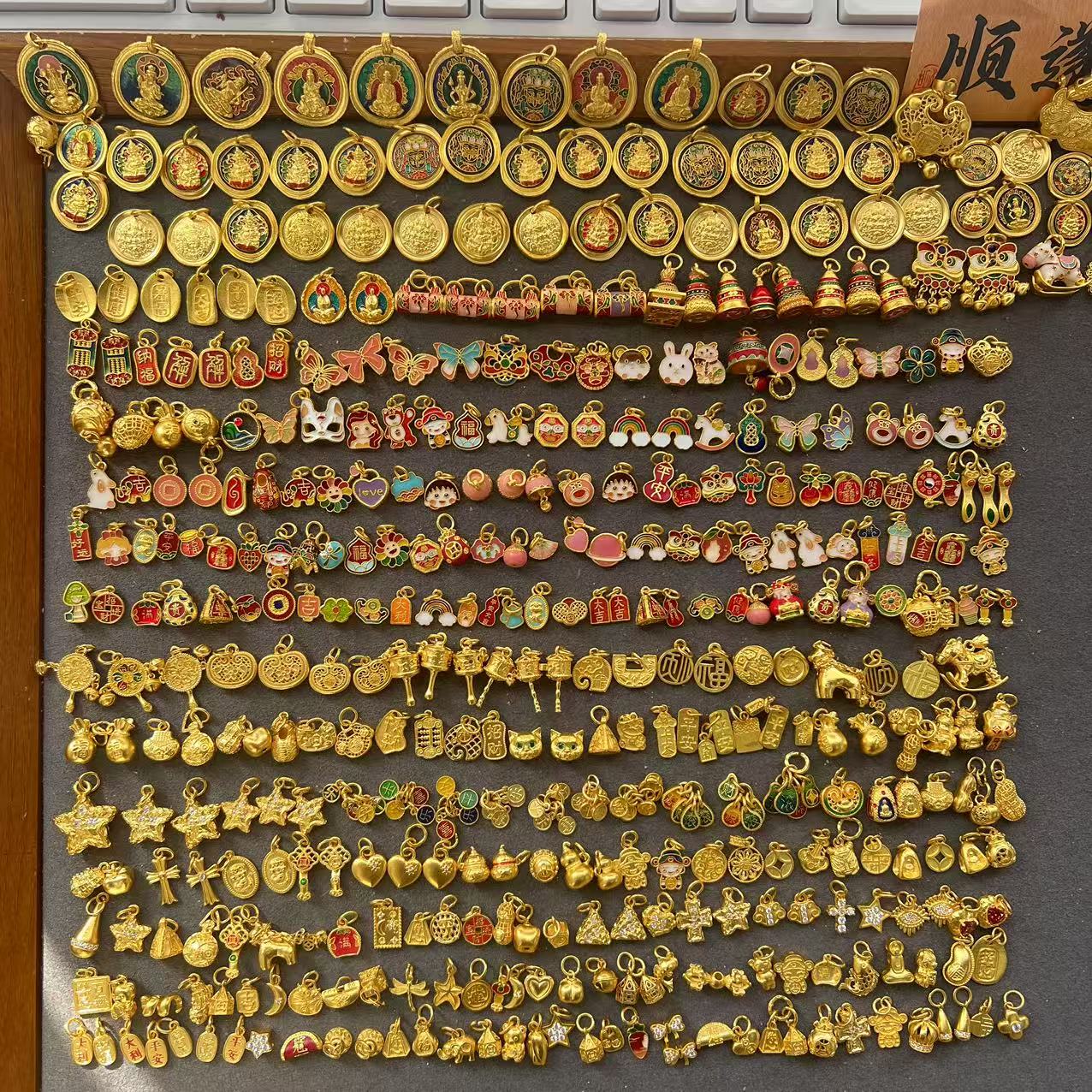 【大盘图看这里】足金999 高温烧蓝配件 【勿拍】