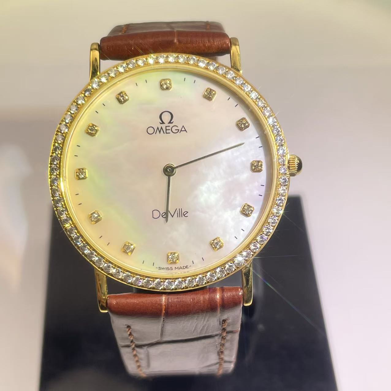 95新 Omega/欧米茄 碟飞系列/石英/女士/32.5mm/4176