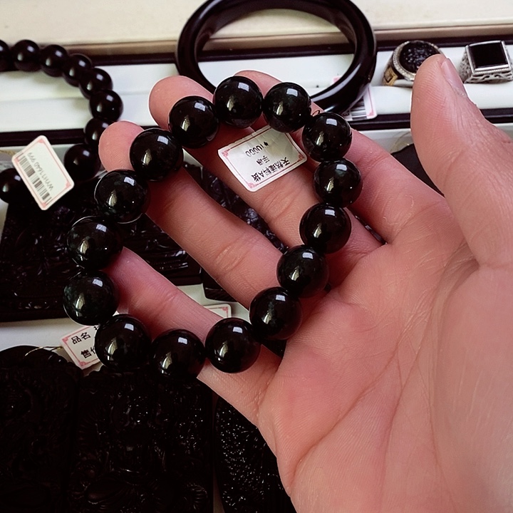 翡翠未镶嵌颈饰天然缅料A货 手串卡14a050