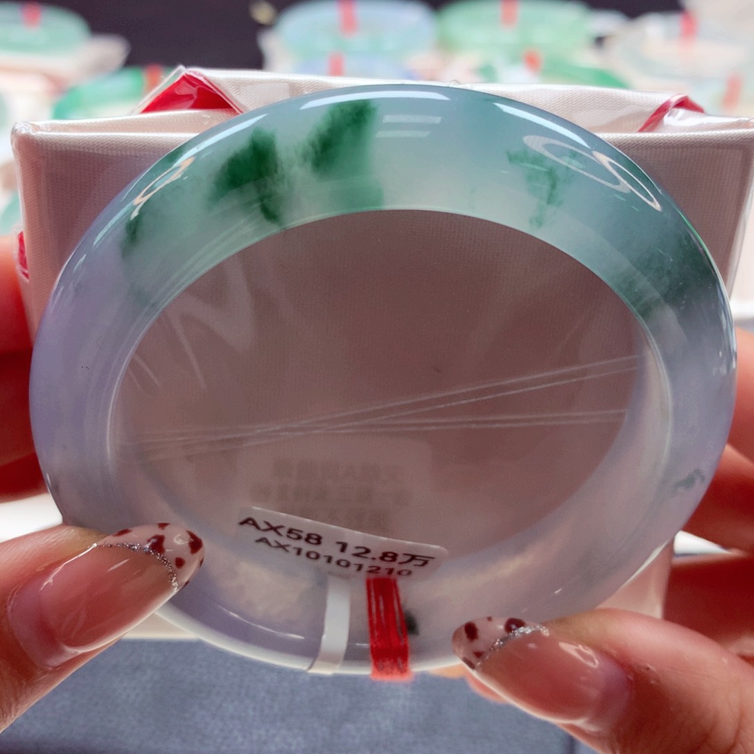 翡翠手镯未镶嵌（26）58正27号