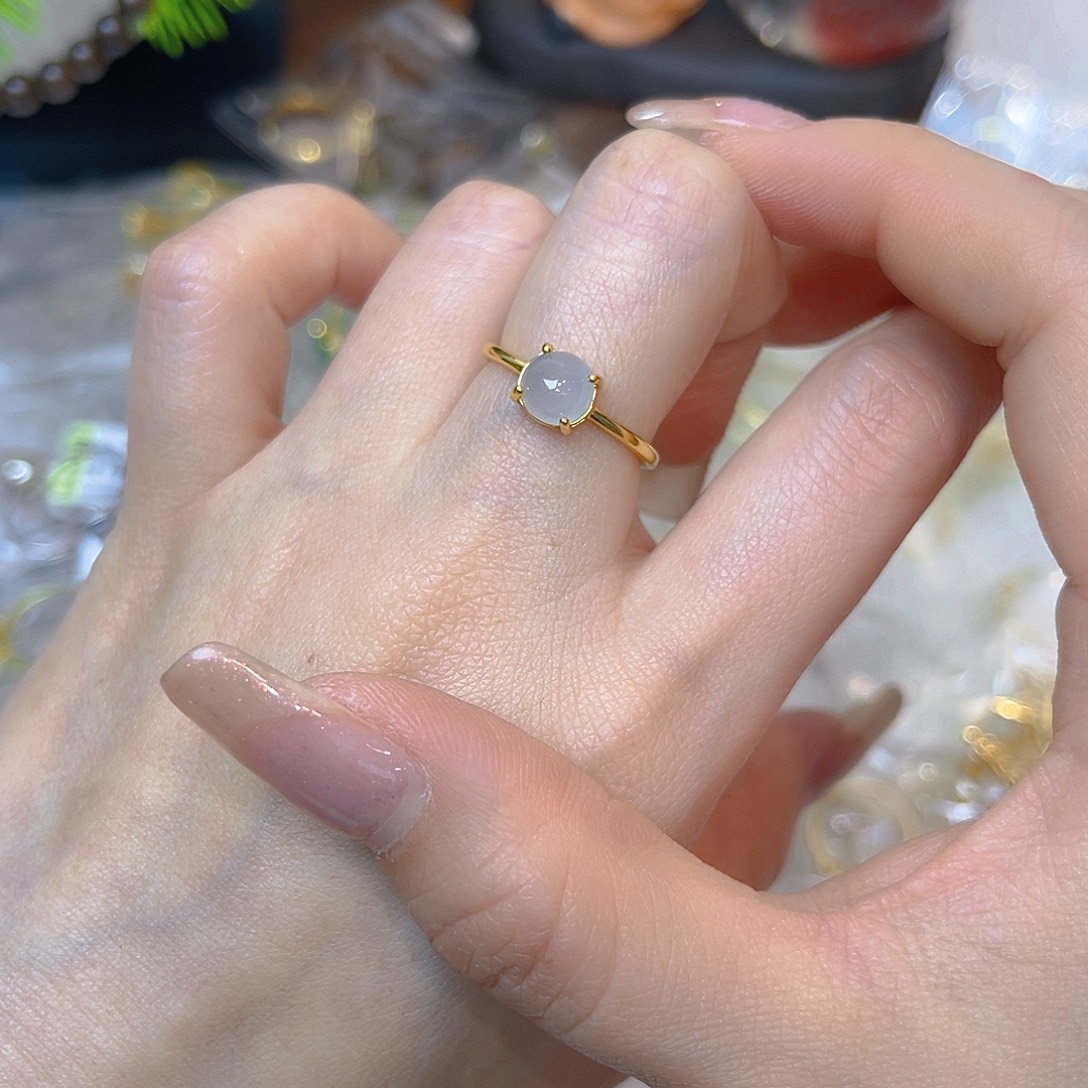 翡翠银S925镶嵌戒指