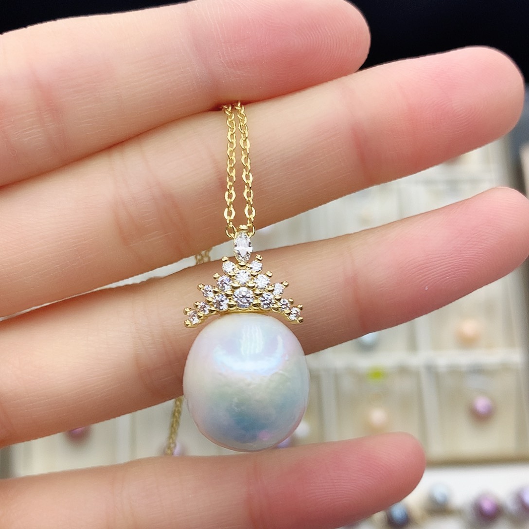 淡水珍珠颈饰合金