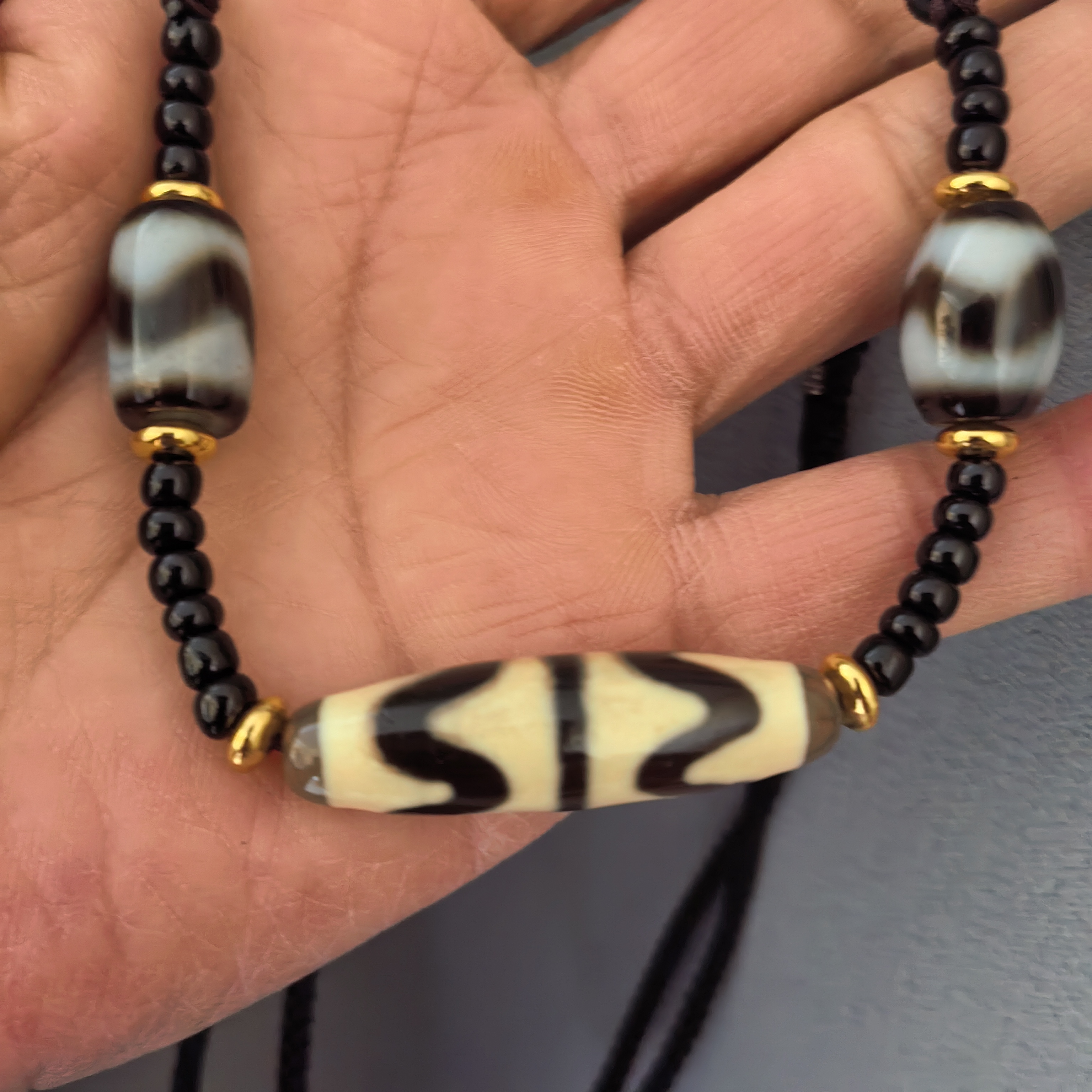 非金属亚克力吊坠 双虎牙锁骨链锁骨链新款