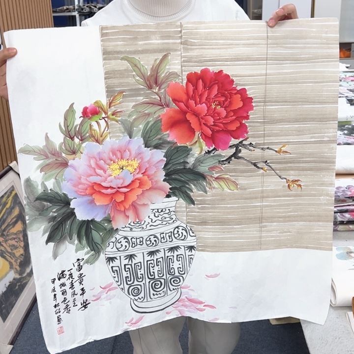 国画纯手绘作品欣赏图