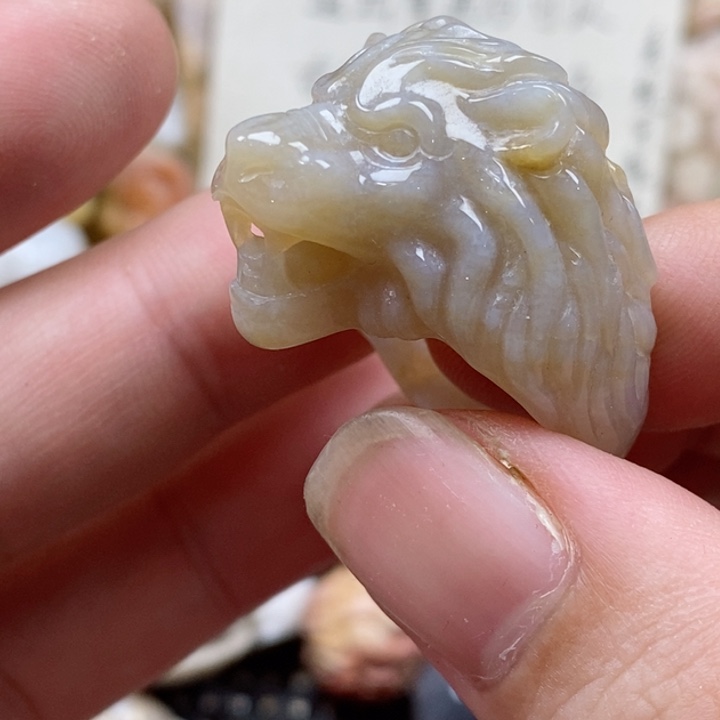 颈饰未镶嵌硅化珊瑚（珊瑚玉）