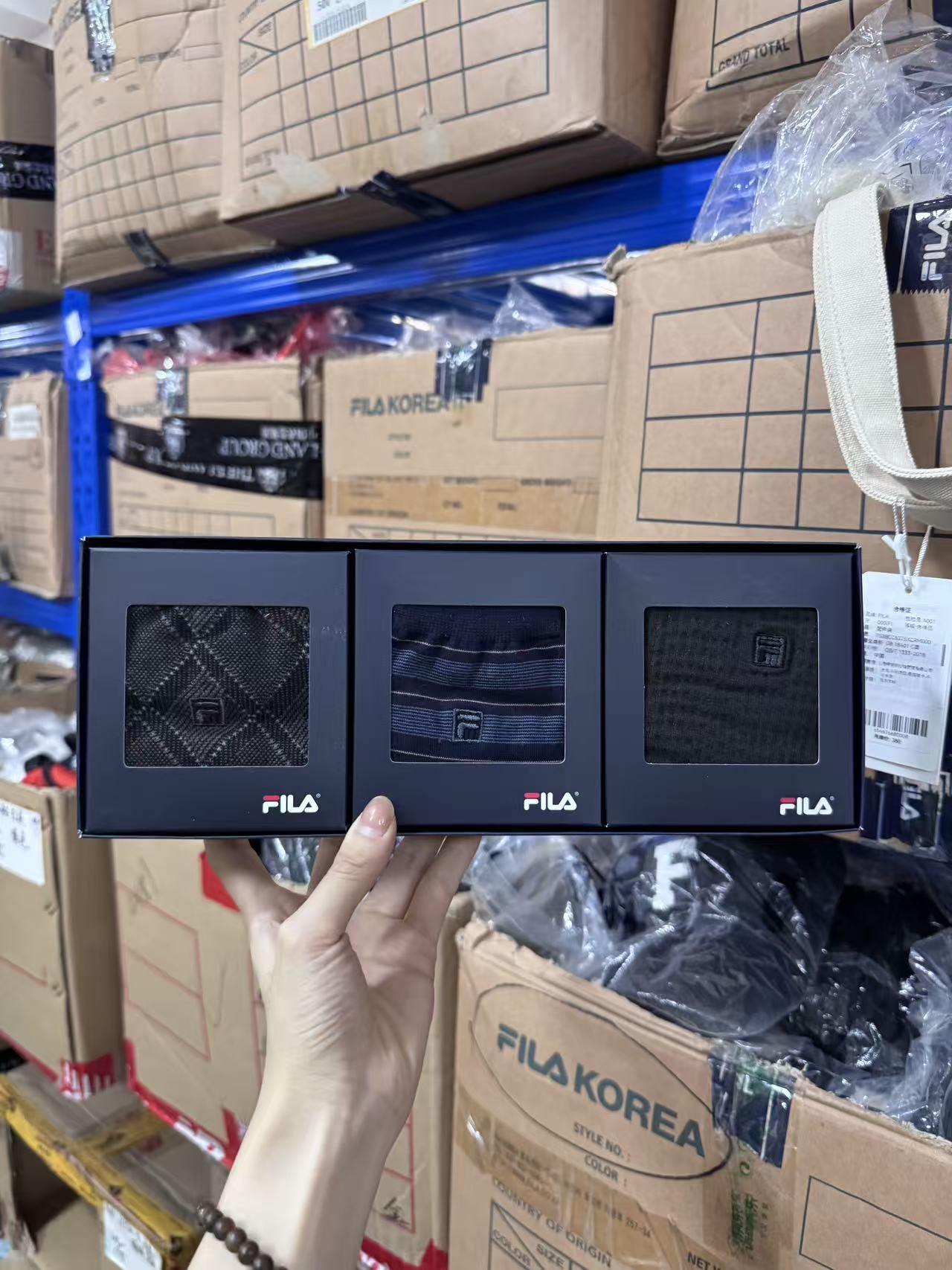 【c】FILA斐乐 袜子 FS3SCD6001MBLK