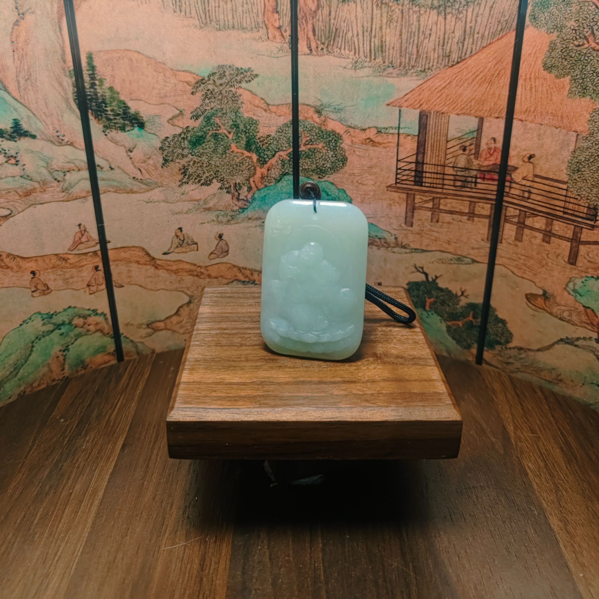 X和田玉佛公吊坠1490
