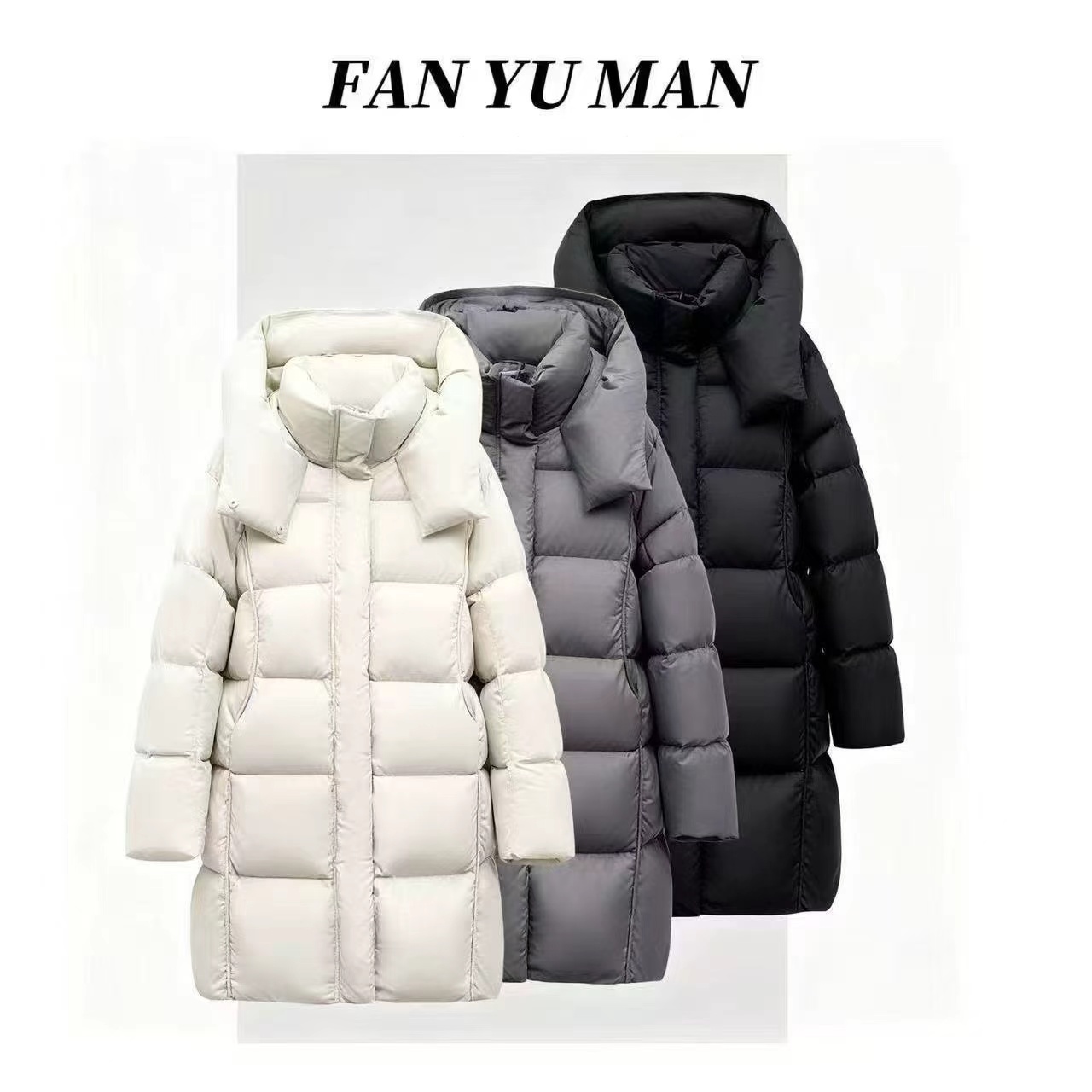 【现货+运费险】零动感泡芙中长款加厚保暖连帽冬季羽绒服